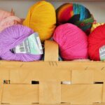 wool, knit, knitting needles